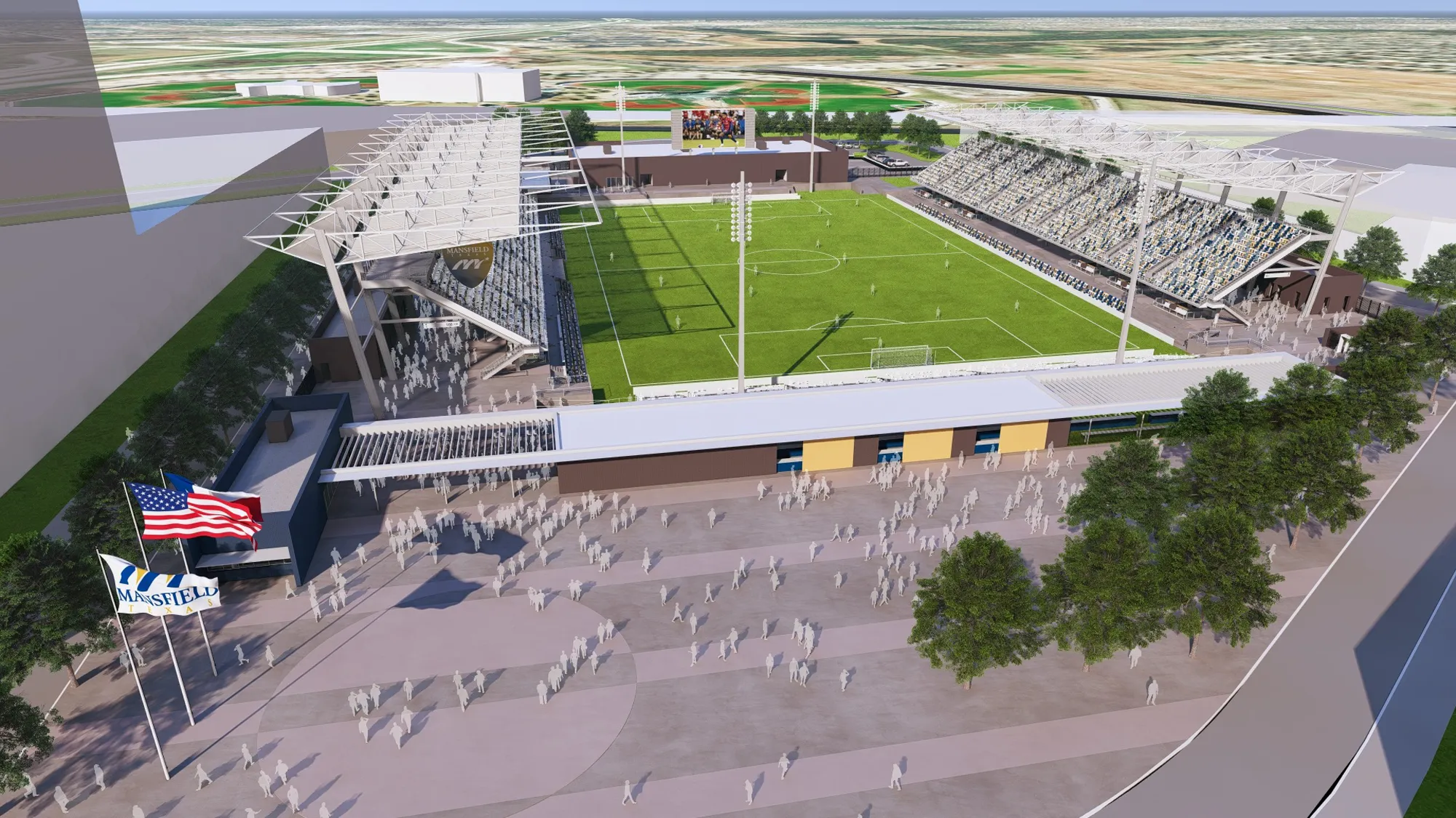 Mansfield breaks ground on $86 million entertainment district.